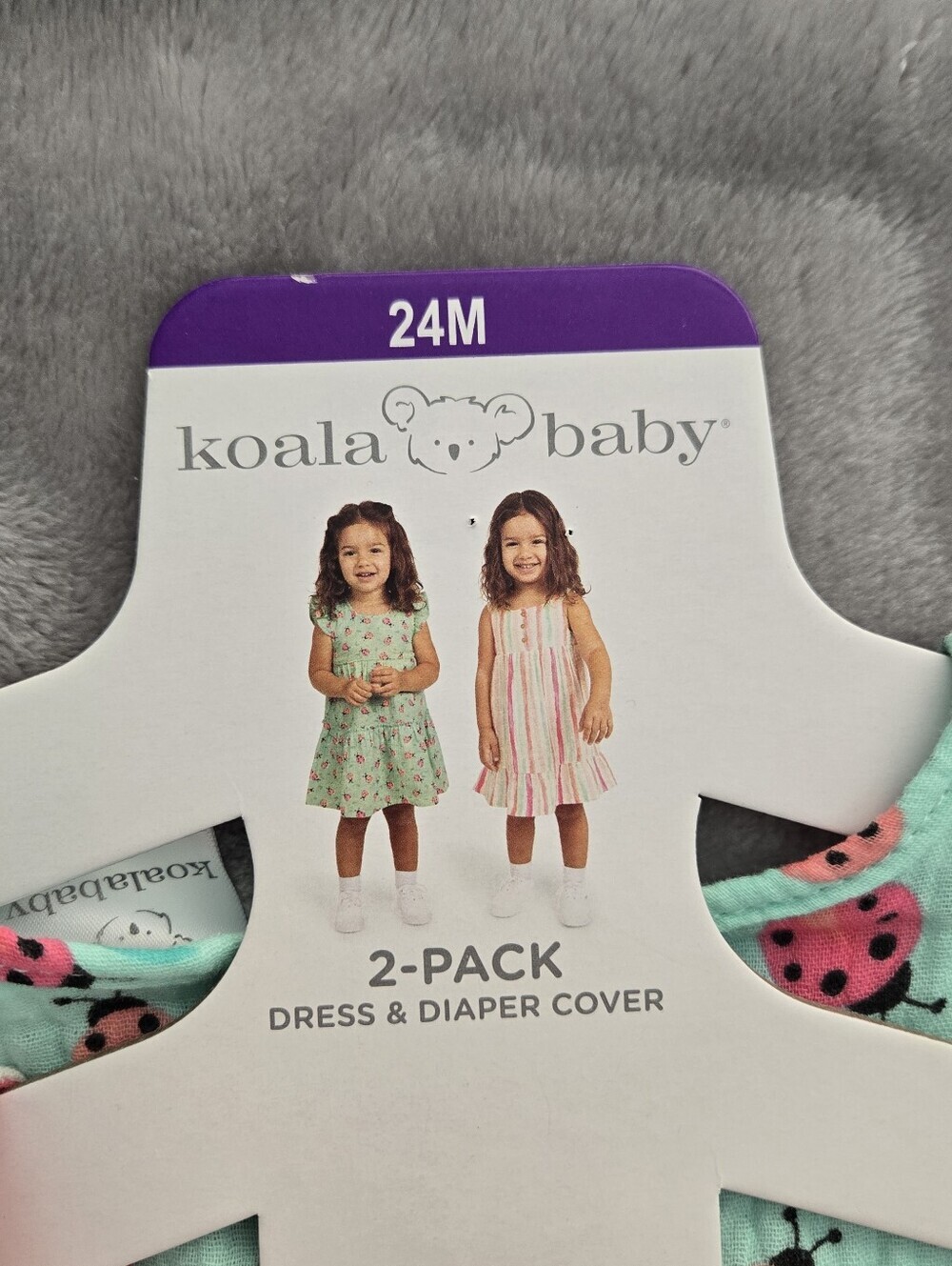 Koala Baby 2 Pack Dress& Diaper Cover size 24M NWT Pink And Blue - Picture 5 of 9